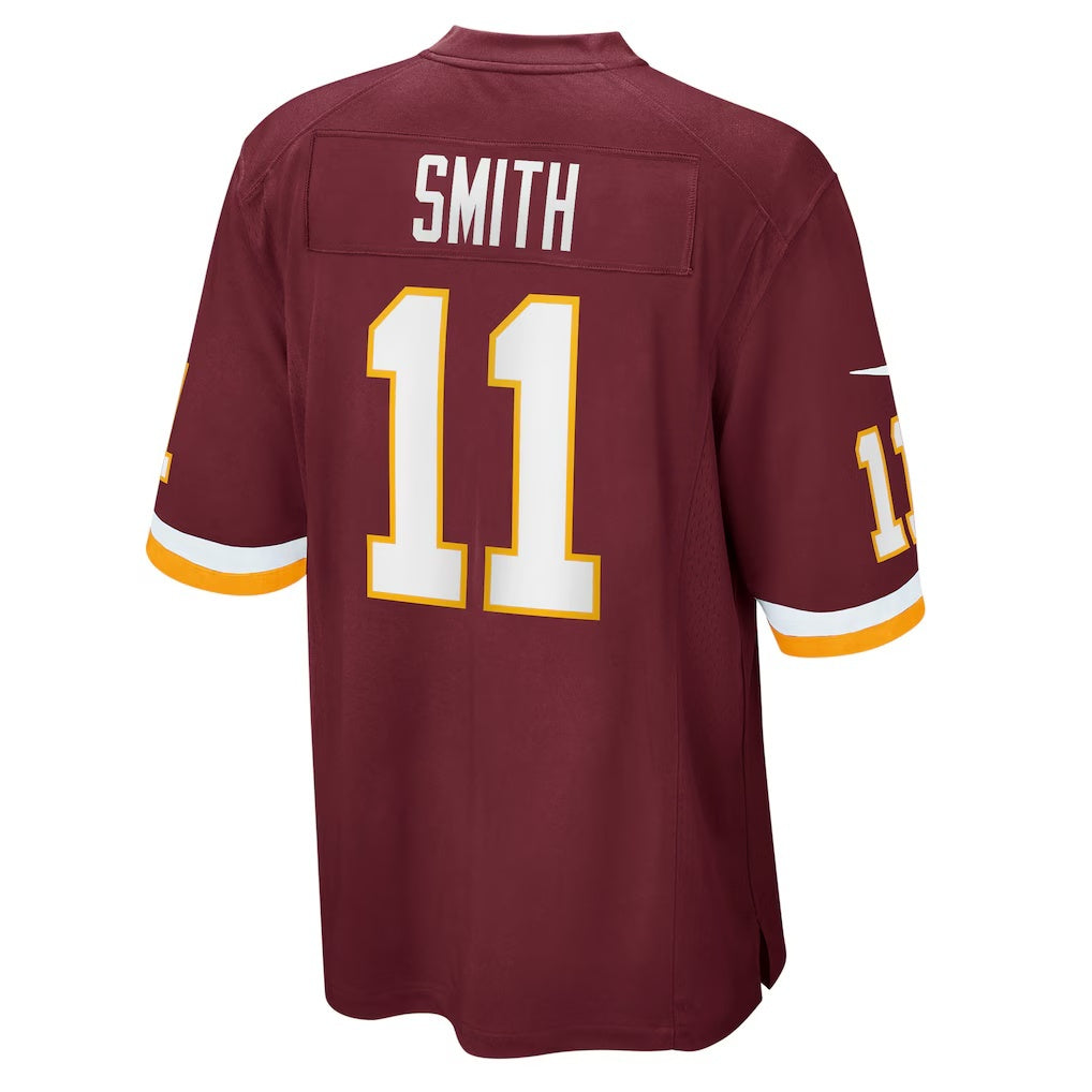W.Football Team #11 Alex Smith Burgundy MWATKINS Game Player Jersey
