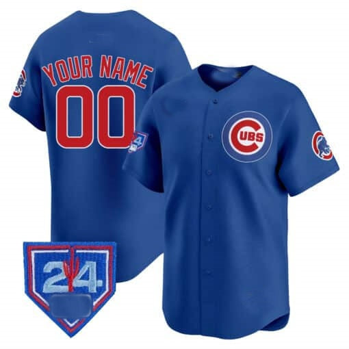 Custom Chicago Cubs 2024 Spring Training Patch Vapor Premier Limited Jersey ¨C Royal MWATKINS