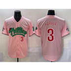 Philadelphia Phillies #3 Bryce Harper Pink MWATKINS Phanatic Limited Stitched Jersey
