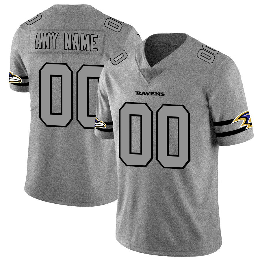Custom B.Ravens 2019 Gray Gridiron Gray MWATKINS Vapor Untouchable Limited Jersey