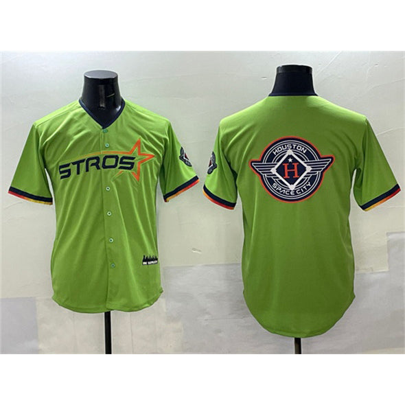 Houston Astros Team Big Logo Green MWATKINS 2025 City Connect Limited Stitched Jersey