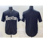 Boston Red Sox Blank Black MWATKINS Gothic Vapor Limited Stitched Jersey