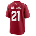 A.Cardinals #21 Garrett Williams Cardinal MWATKINS Game Jersey