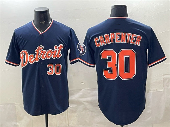 Detroit Tigers #30 Kerry Carpenter Navy MWATKINS 2026 Alternate Vapor Premier Limited Stitched Jersey