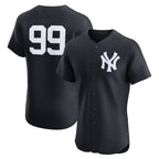 New York Yankees #99 Aaron Judge Navy MWATKINS Alternate 2 Elite Jersey