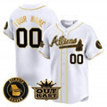Custom Atlanta Braves Atliens Vapor Premier Limited Jersey ¨C White MWATKINS