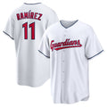 Cleveland Guardians #11 Jos¨¦ Ram¨ªrez White MWATKINS Replica Player Jersey