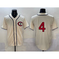 Chicago Cubs #4 Pete Crow-Armstrong Cream MWATKINS Field of Dreams Cool Base Stitched Jersey