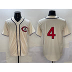 Chicago Cubs #4 Pete Crow-Armstrong Cream MWATKINS Field of Dreams Cool Base Stitched Jersey