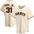 San Francisco Giants #31 LaMonte Wade Jr Cream MWATKINS 2021 Replica Home Jersey