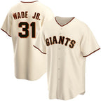 San Francisco Giants #31 LaMonte Wade Jr Cream MWATKINS 2021 Replica Home Jersey