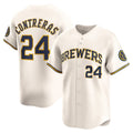 Milwaukee Brewers #24 William Contreras Cream MWATKINS Home Limited Player Jersey