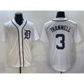 Detroit Tigers #3 Alan Trammell White MWATKINS Cool Base Stitched Jersey
