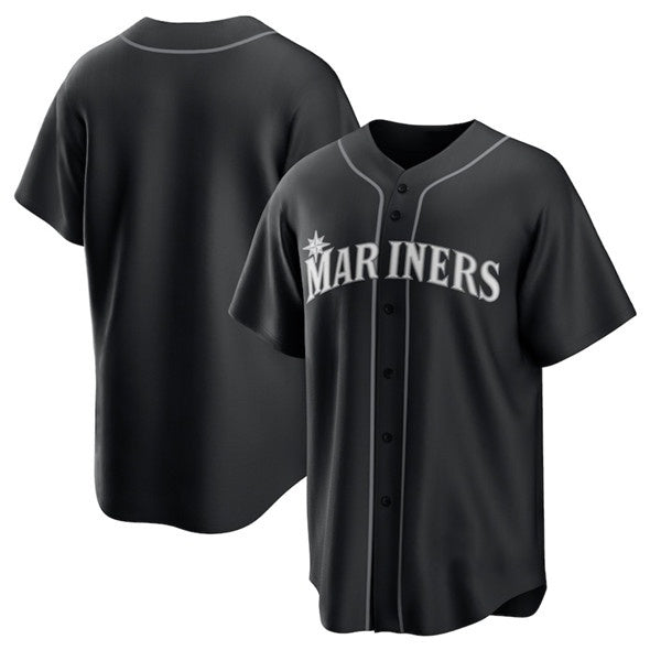 Seattle Mariners Blank Black MWATKINS Lights Out Limited Stitched Jersey