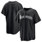 Seattle Mariners Blank Black MWATKINS Lights Out Limited Stitched Jersey