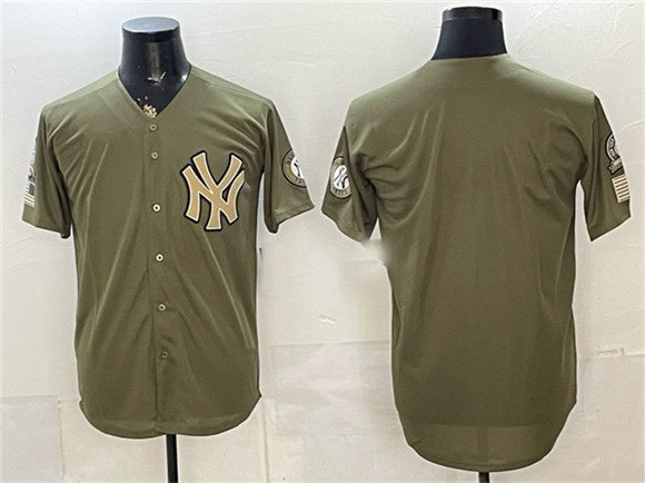New York Yankees Blank Olive MWATKINS 2026 Armed Forces Day Stitched Jersey
