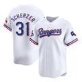 Texas Rangers #31 Max Scherzer White MWATKINS 2023 World Series Champions Stitched Jersey