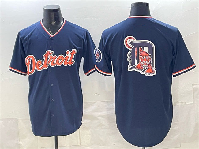 Detroit Tigers Team Big Logo Navy MWATKINS 2026 Alternate Vapor Premier Limited Stitched Jersey