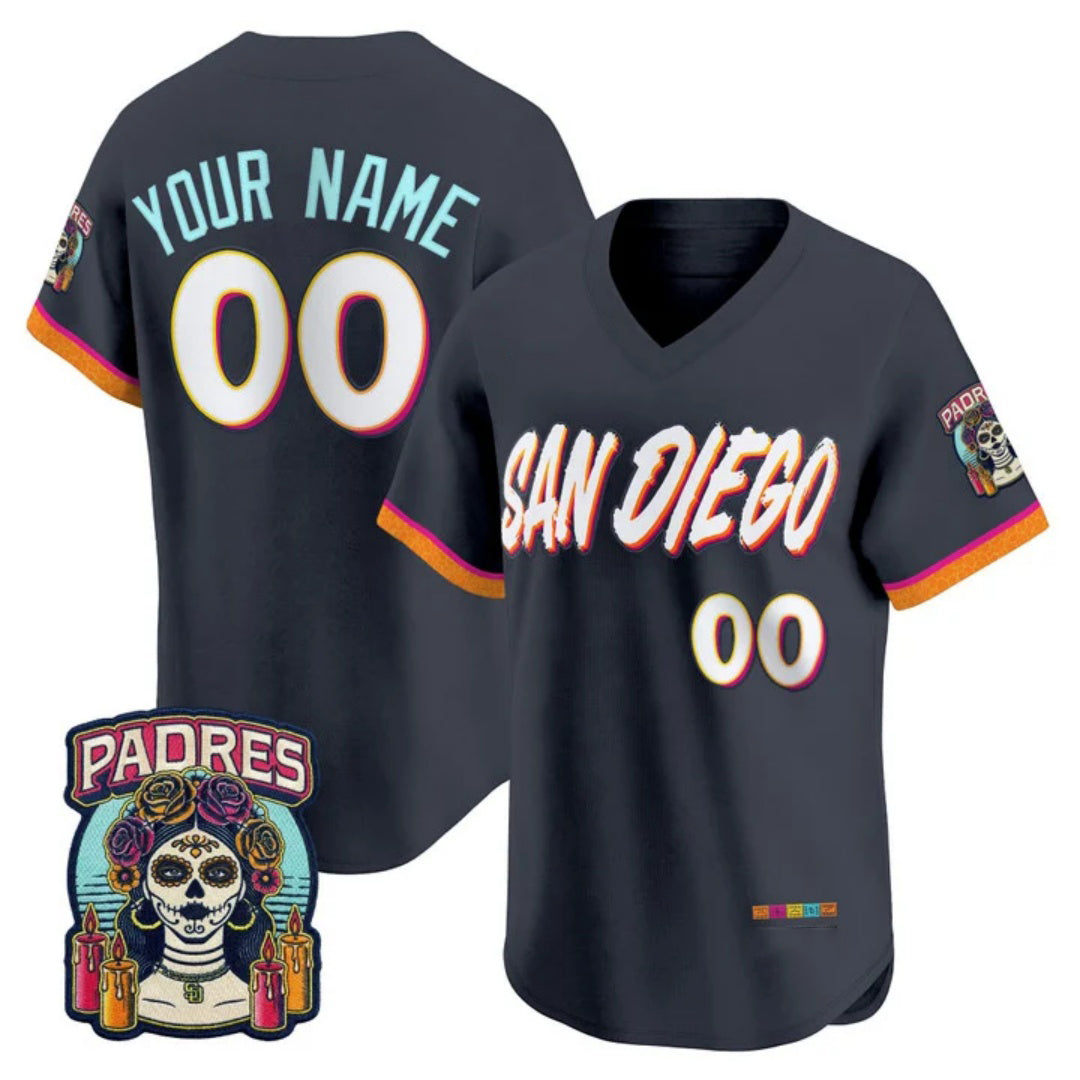 Custom San Diego Padres Obsidian MWATKINS 2026 City Connect Stadium Stitched Jersey