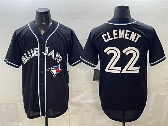 Toronto Blue Jays #22 Ernie Clement 2026 Fashion Replica Black MWATKINS Out Stitched Jersey