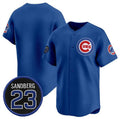 Chicago Cubs Blank Royal MWATKINS 'Ryne Sandberg Tribute' Vapor Limited V2 Stitched Jersey