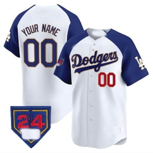 Custom Los Angeles Dodgers 2024 Spring Training Patch Vapor Premier Limited Jersey ¨C White 2 MWATKINS