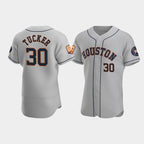 Houston Astros #30 Kyle Tucker Gray MWATKINS 60th Anniversary Flex Base Stitched Jersey