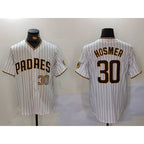 San Diego Padres #30 Eric Hosmer White MWATKINS Stitched Cool Base Jerseys