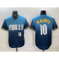 Philadelphia Phillies #10 JT Realmuto Number Blue MWATKINS 2024 City Connect Limited Stitched Jersey 2