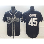 Chicago White Sox #45 Michael Jordan Black MWATKINS Cool Base Stitched Jersey 2