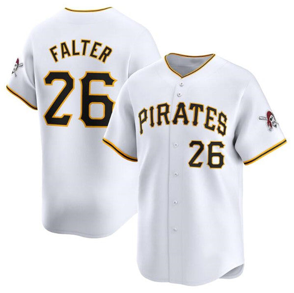 Pittsburgh Pirates #26 Bailey Falter White MWATKINS Home Limited Stitched Jersey