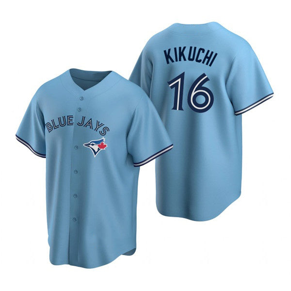 Toronto Blue Jays #16 Yusei Kikuchi Light Blue MWATKINS Cool Base Stitched Jersey