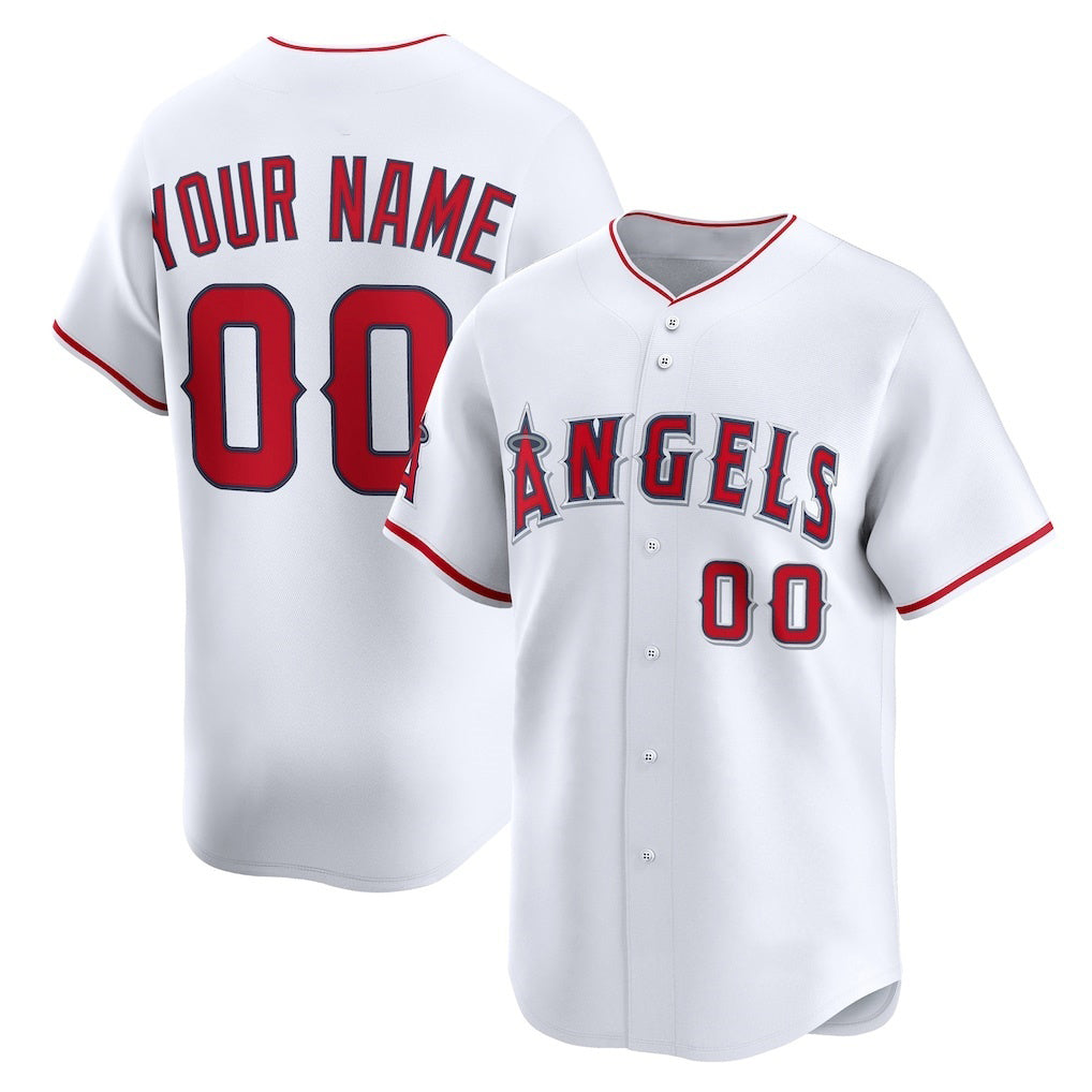 Custom Los Angeles Angels White MWATKINS Home Limited Jersey