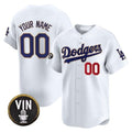 Custom Los Angeles Dodgers Vin Scully Patch Gold Trim Vapor Premier Limited Jersey ¨C All Stitched-White MWATKINS