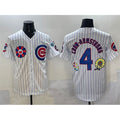 Chicago Cubs #4 Pete Crow-Armstrong White MWATKINS 2025 Tokyo Series Limited Stitched Jersey