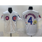 Chicago Cubs #4 Pete Crow-Armstrong White MWATKINS 2025 Tokyo Series Limited Stitched Jersey