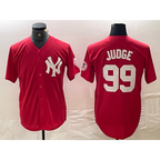 New York Yankees #99 Aaron Judge Red MWATKINS Fashion Cool Base Jersey