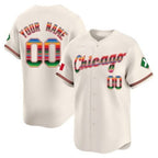 Custom Chicago White Sox Mexico Vapor Premier Limited Jersey V3- Cream MWATKINS