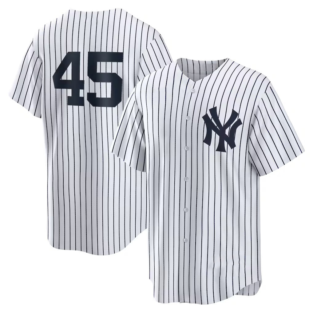 New York Yankees #45 Gerrit Cole White MWATKINS Home Replica Player Name Jersey