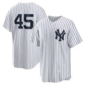 New York Yankees #45 Gerrit Cole White MWATKINS Home Replica Player Name Jersey