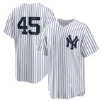 New York Yankees #45 Gerrit Cole White MWATKINS Home Replica Player Name Jersey
