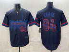 Toronto Blue Jays #84 Dylan Cease Navy MWATKINS 2024 City Connect Limited Stitched Jersey