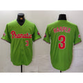 Philadelphia Phillies #3 Bryce Harper Number Green MWATKINS With Patch Stitched Cool Base Jersey