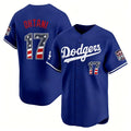 Los Angeles Dodgers #17 Shohei Ohtani Royal MWATKINS USA 250 Fourth of July Limited Stitched Jersey