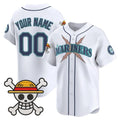 Custom Seattle Mariners x One Piece White MWATKINS Vapor Premier Limited Jersey - Stitched