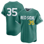Boston Red Sox #35 Garrett Crochet Green MWATKINS 2025 City Connect Limited Stitched Jersey