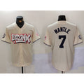 New York Yankees #7 Mickey Mantle Cream MWATKINS Limited Stitched Jersey 2
