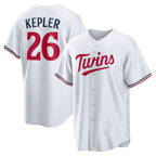 Minnesota Twins #26 Max Kepler White MWATKINS Home Replica Player Logo Jersey