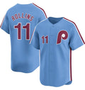 Philadelphia Phillies #11 Jimmy Rollins Light Blue MWATKINS Alternate Limited Stitched Jersey