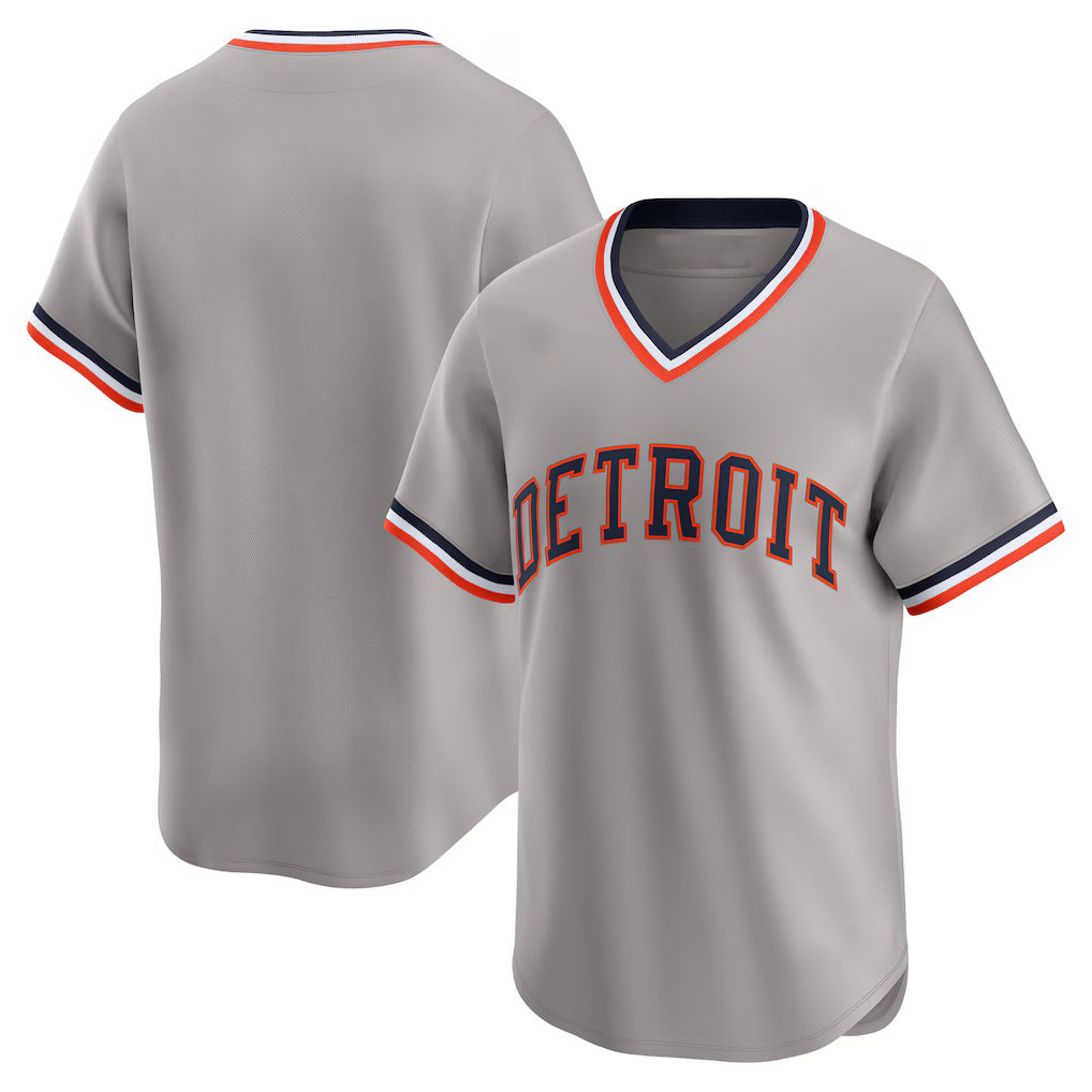Detroit Tigers Gray MWATKINS Throwback Cooperstown Collection Limited Jersey